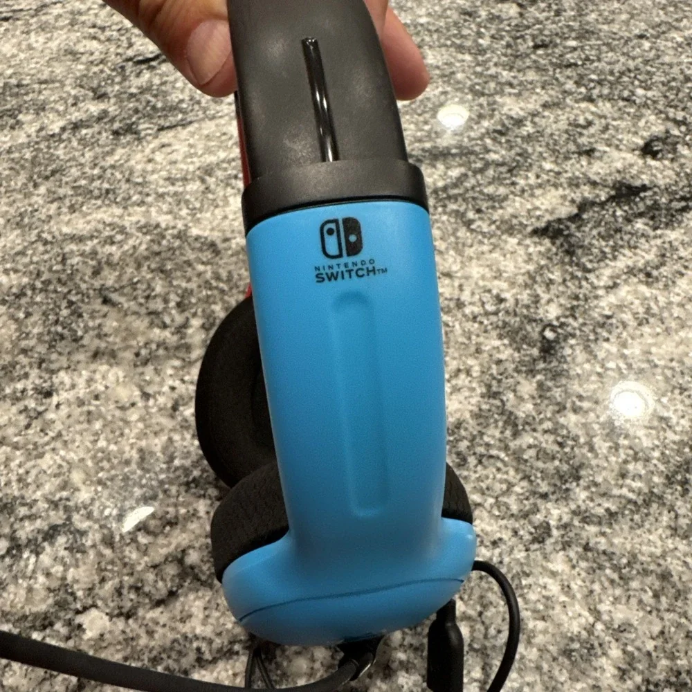 PDP LVL40‎ BlueRed Over Ear Wired Gaming Headset Nintendo Switch #006